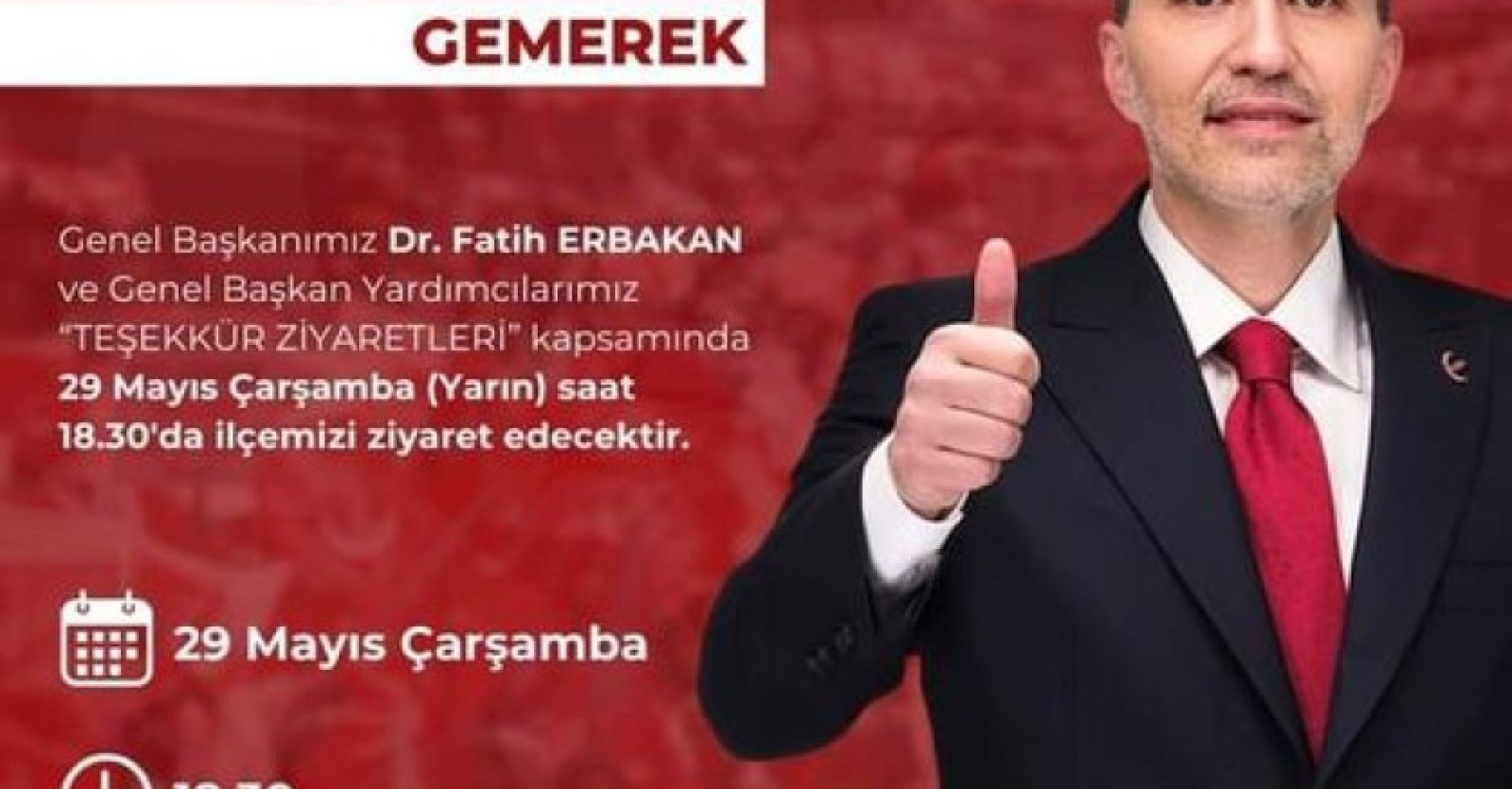 YENİDEN REFAH PARTİSİ GENEL BAŞKANI SAYIN  FATİH ERBAKAN'IN TEŞEKKÜR ZİYARETLERİ